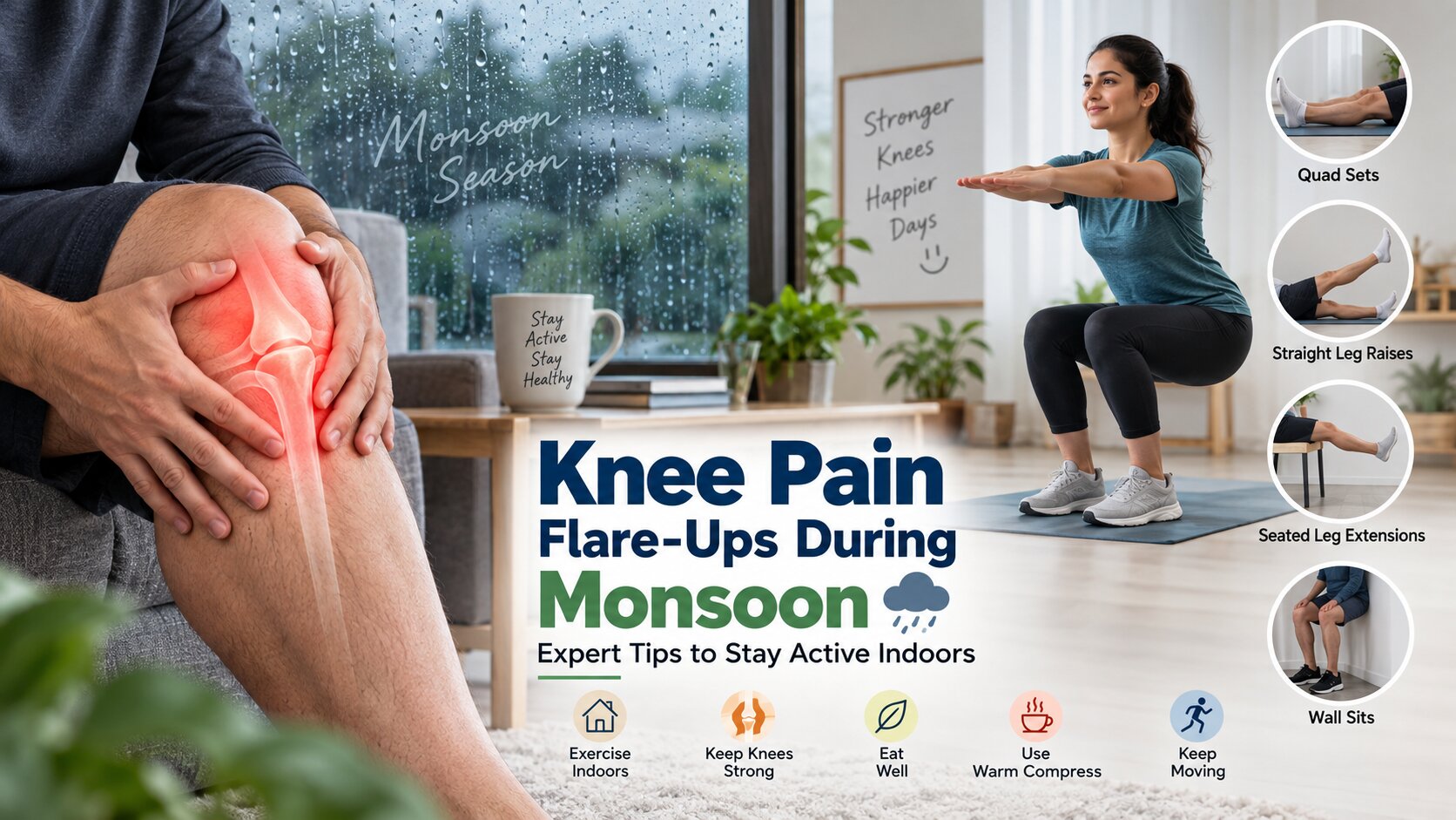 Monsoon Knee Pain Indoor Wellness Tips